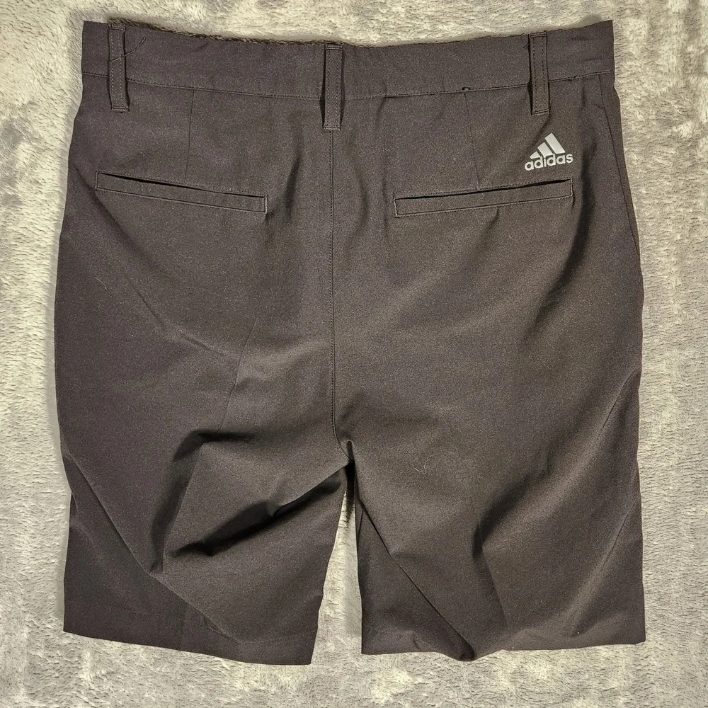 Adidas Golf‎ Shorts Mens 28 Gray Primegreen Charcoal Flat Front Performance